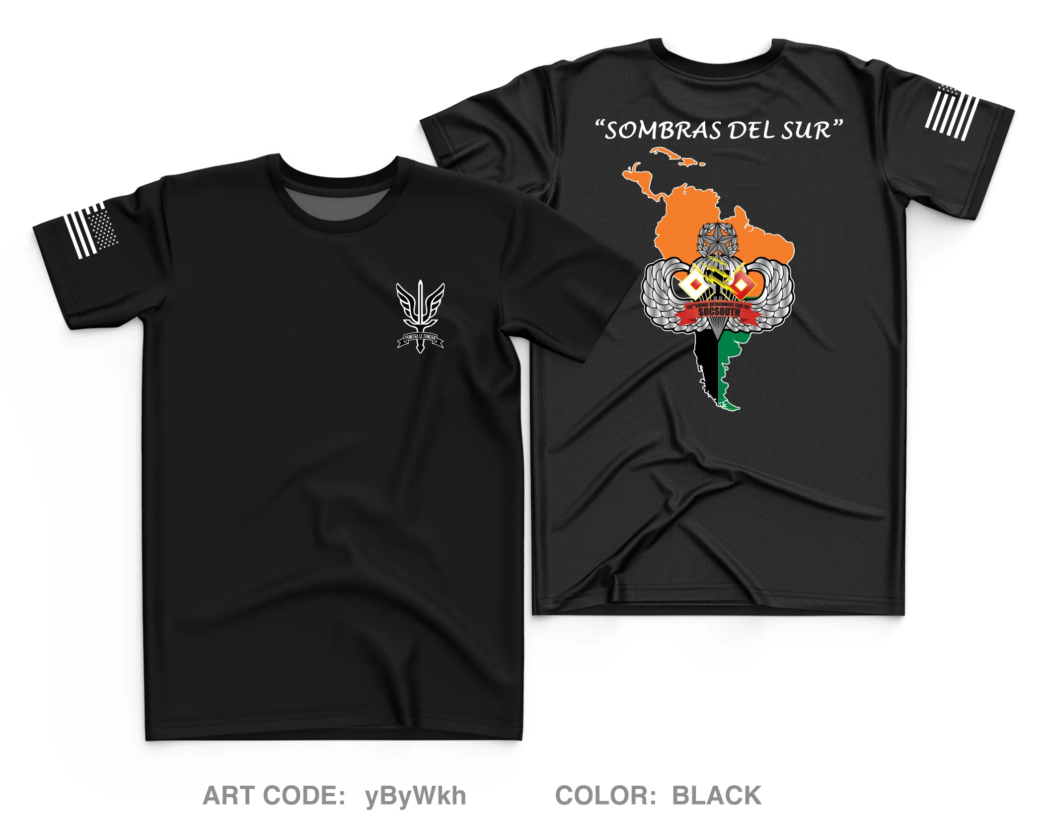 112th Signal Detachment (Special Operations)(Airborne) SOCSOUTH Store 1 Core Men's SS Performance Tee - yByWkh