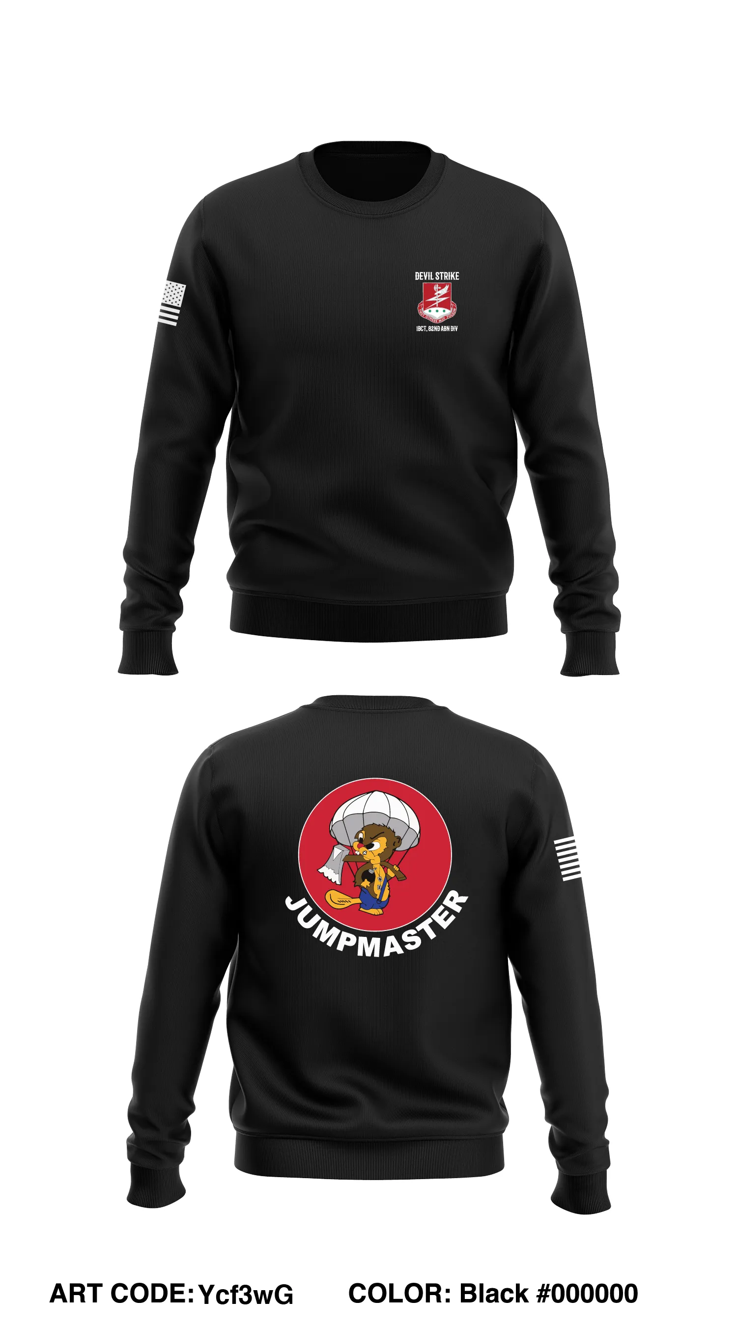 127th EN BN, 1BCT 82nd ABN Div  Core Men's Crewneck Performance Sweatshirt - Ycf3wG