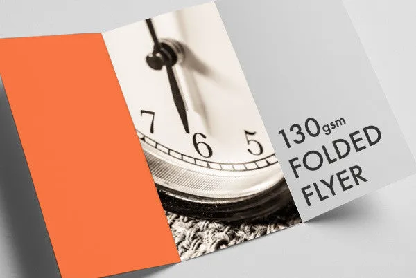 130gsm Folded Flyer