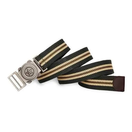 140CM Men Pentagram Extended Length Canvas Military Tactical Belt Automatic Buckle