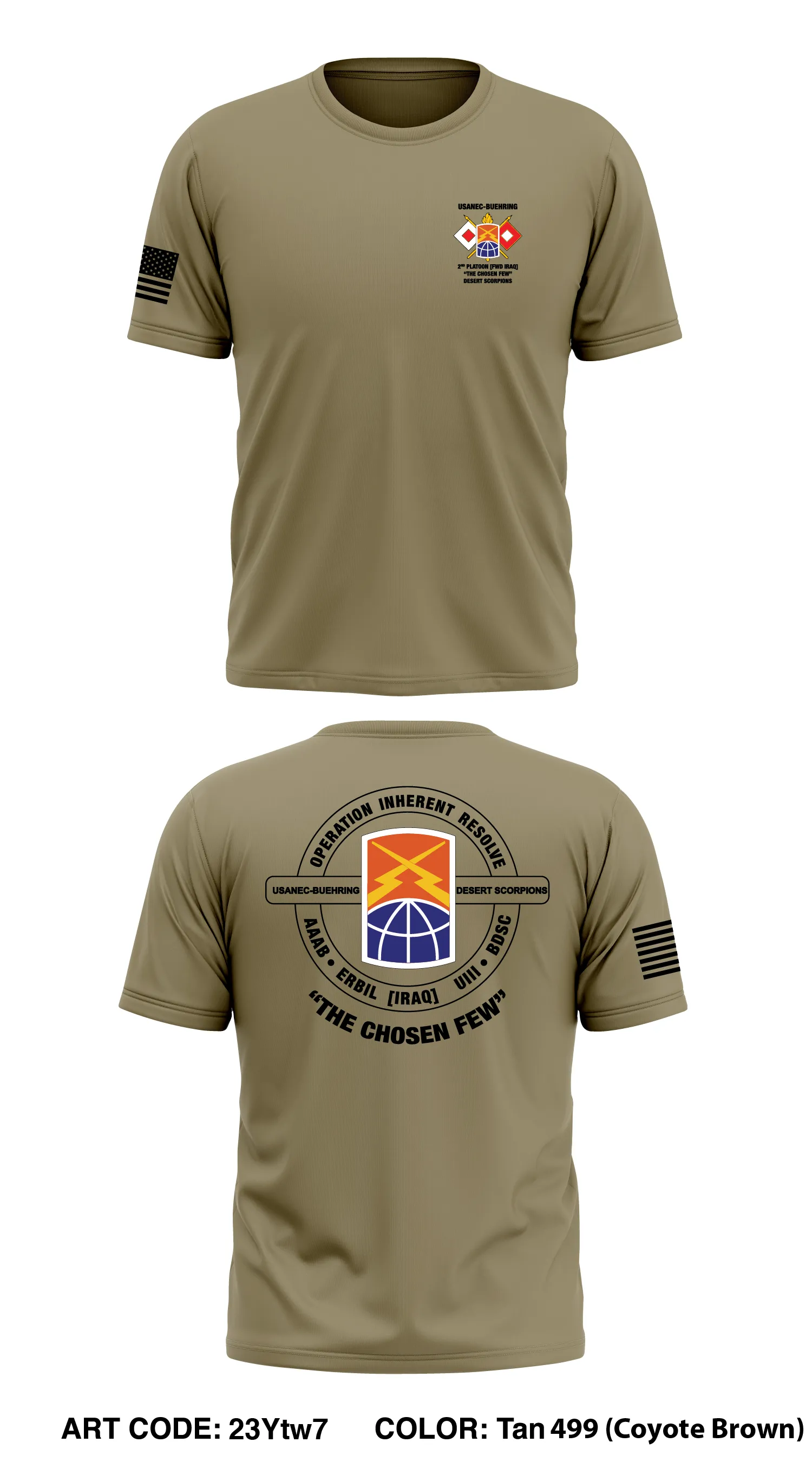 160TH TSB, 54TH SB, USANEC-B 2nd PLT Store 1 Core Men's SS Performance Tee - 23Ytw7