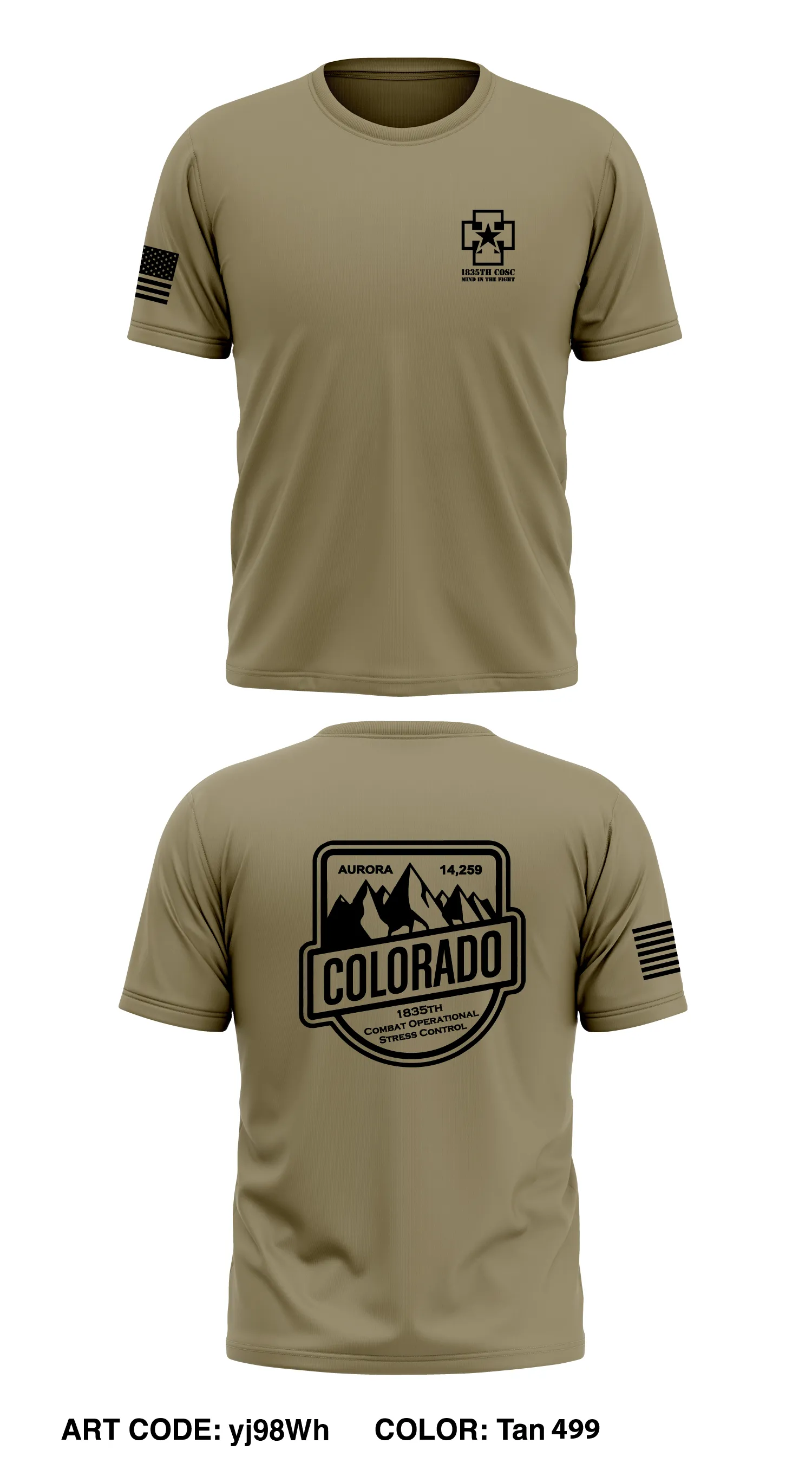 1835th COSC Core Men's SS Performance Tee - yj98Wh