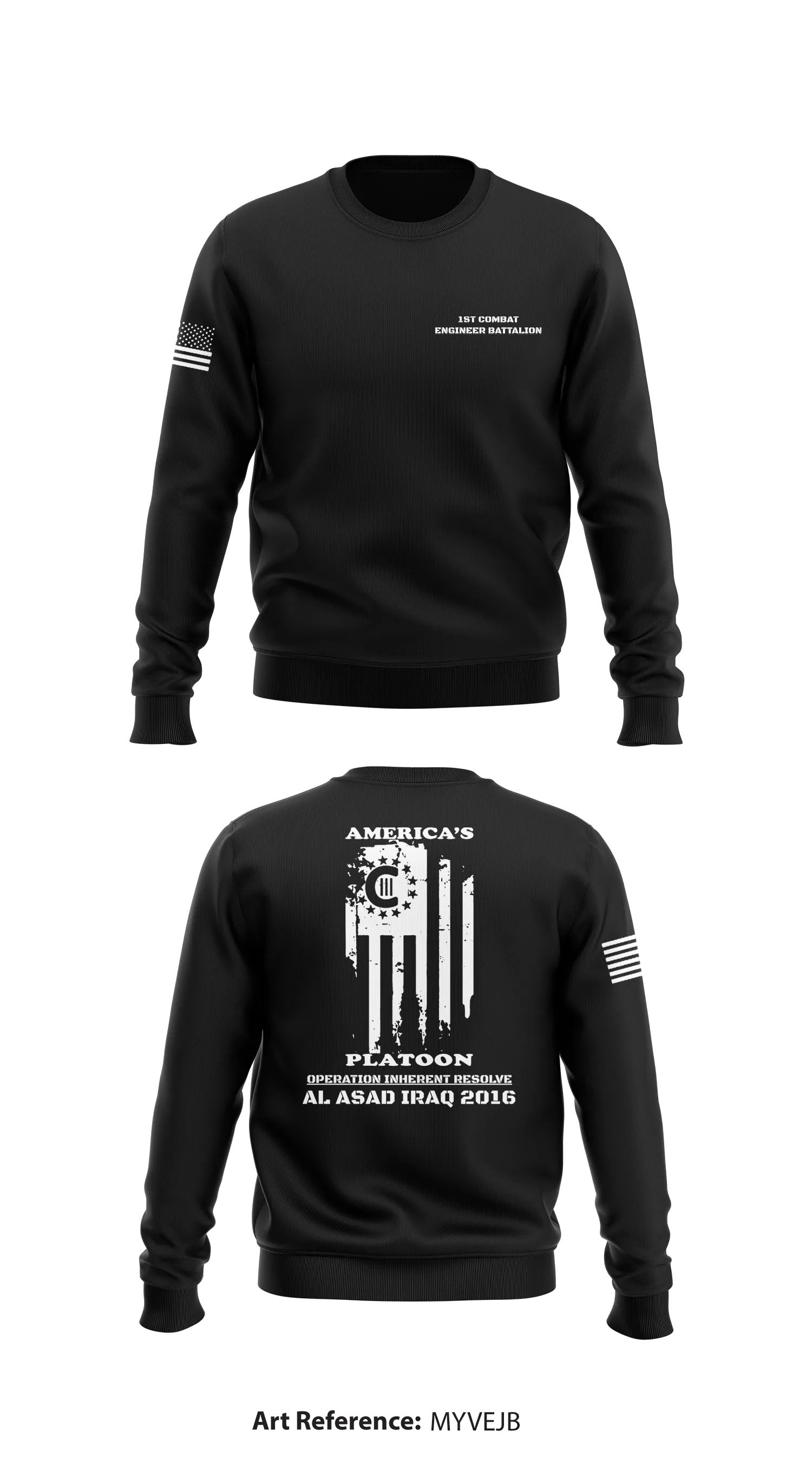 1st Combat Engineer Battalion  Store 1 Core Men's Crewneck Performance Sweatshirt - MYvEjb