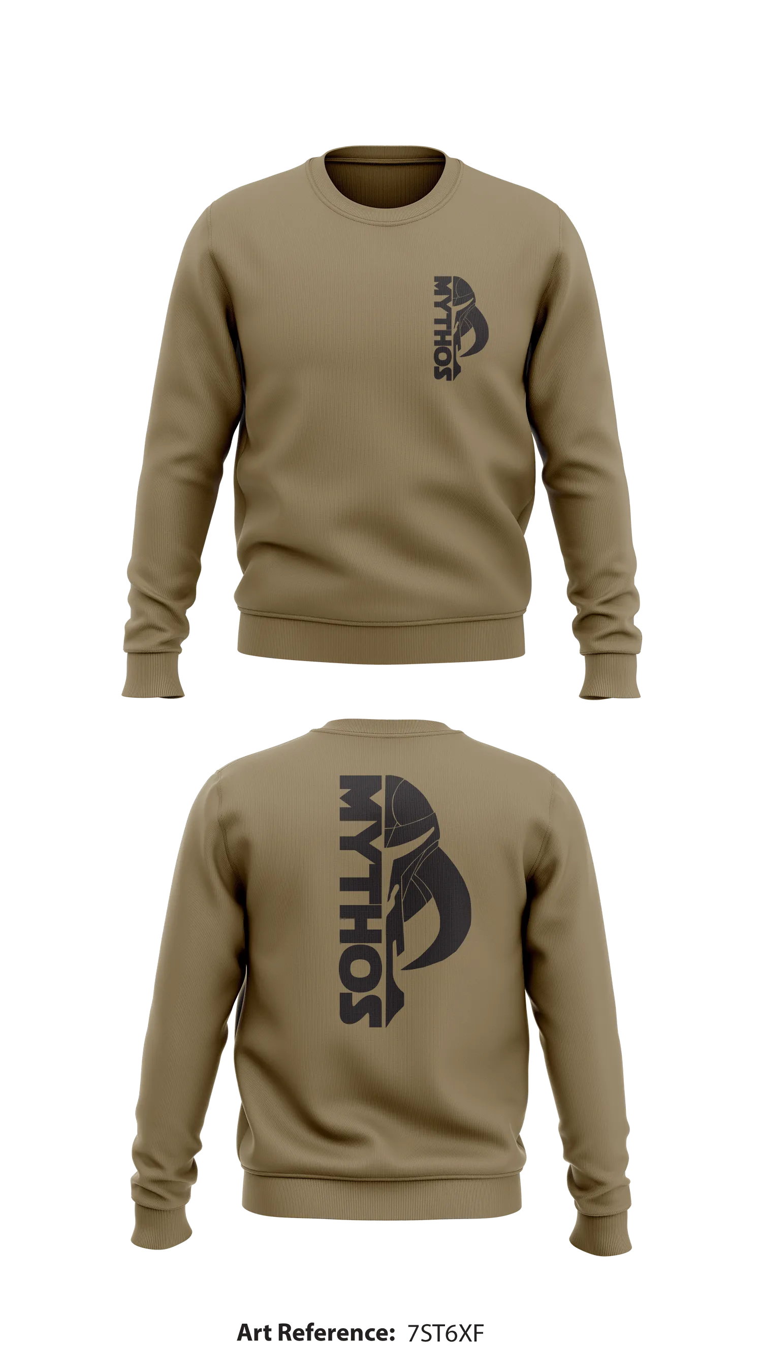 1st Space BDE Core Men's Crewneck Performance Sweatshirt - 7st6xF