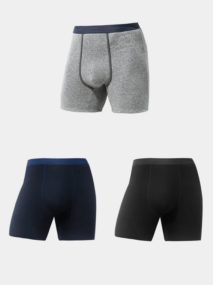 2 Pack Anti-chafing Thermal Mens Boxer Shorts