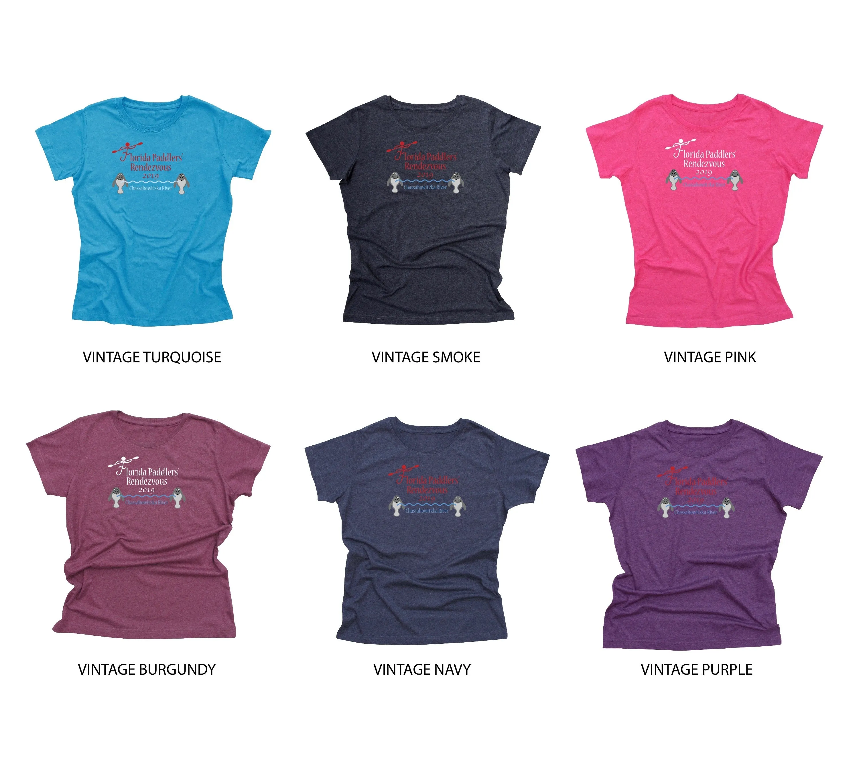 2019 Florida Paddlers Rendezvous Ladies Cotton Blend T-Shirt