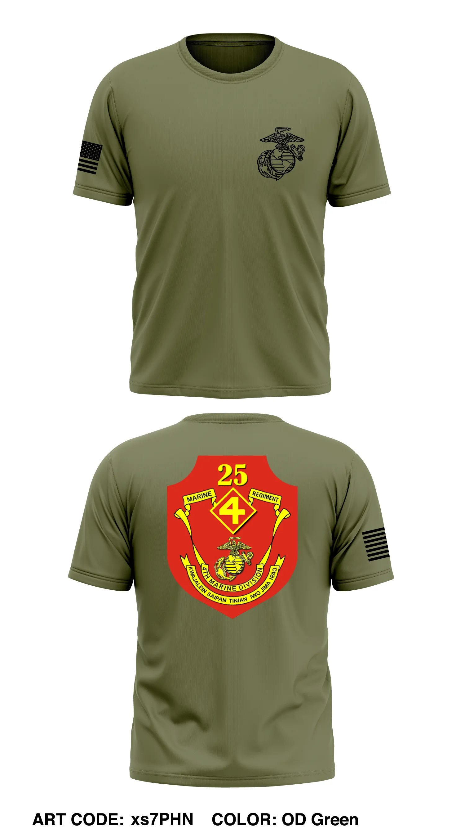 25th Marine Regiment H Co Store 1 Core Men's SS Performance Tee - xs7PHN