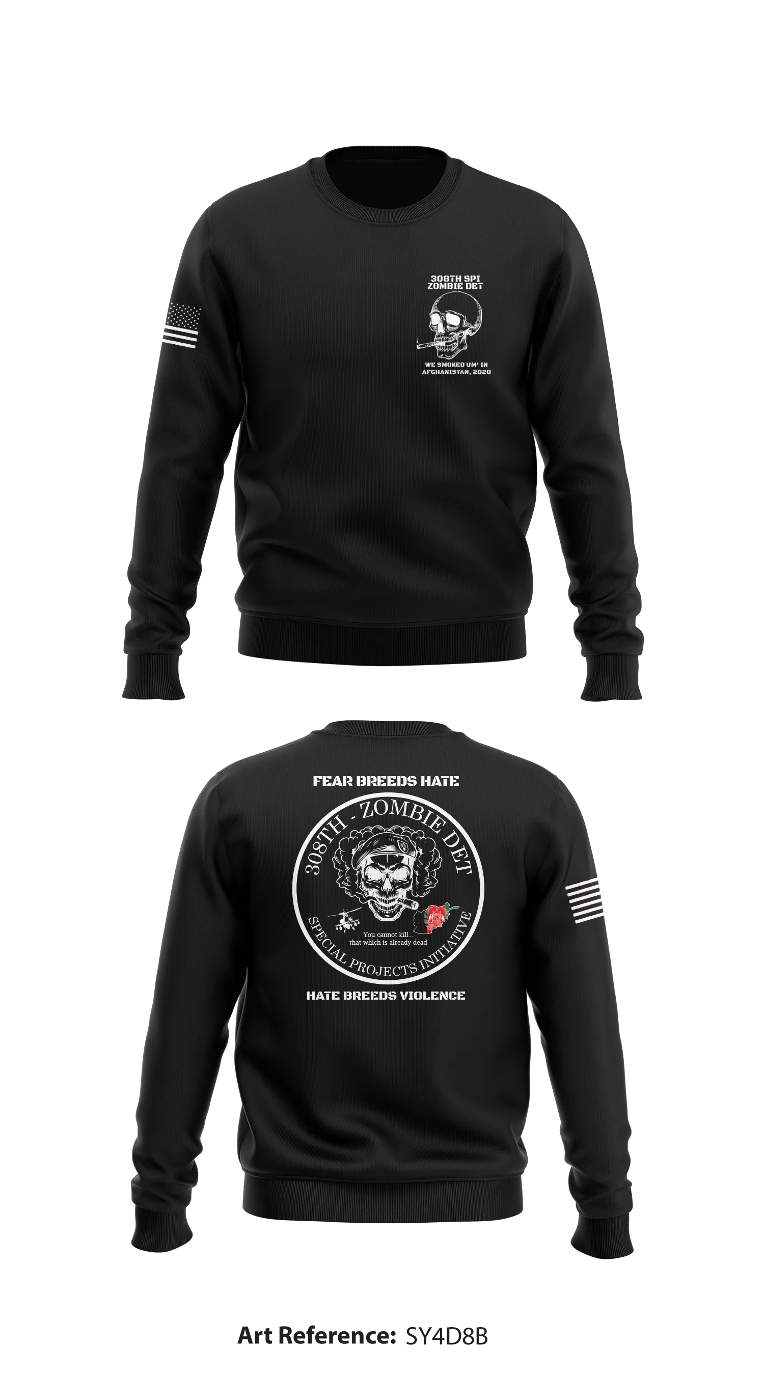 308th SPI Store 1 Core Men's Crewneck Performance Sweatshirt - SY4D8b