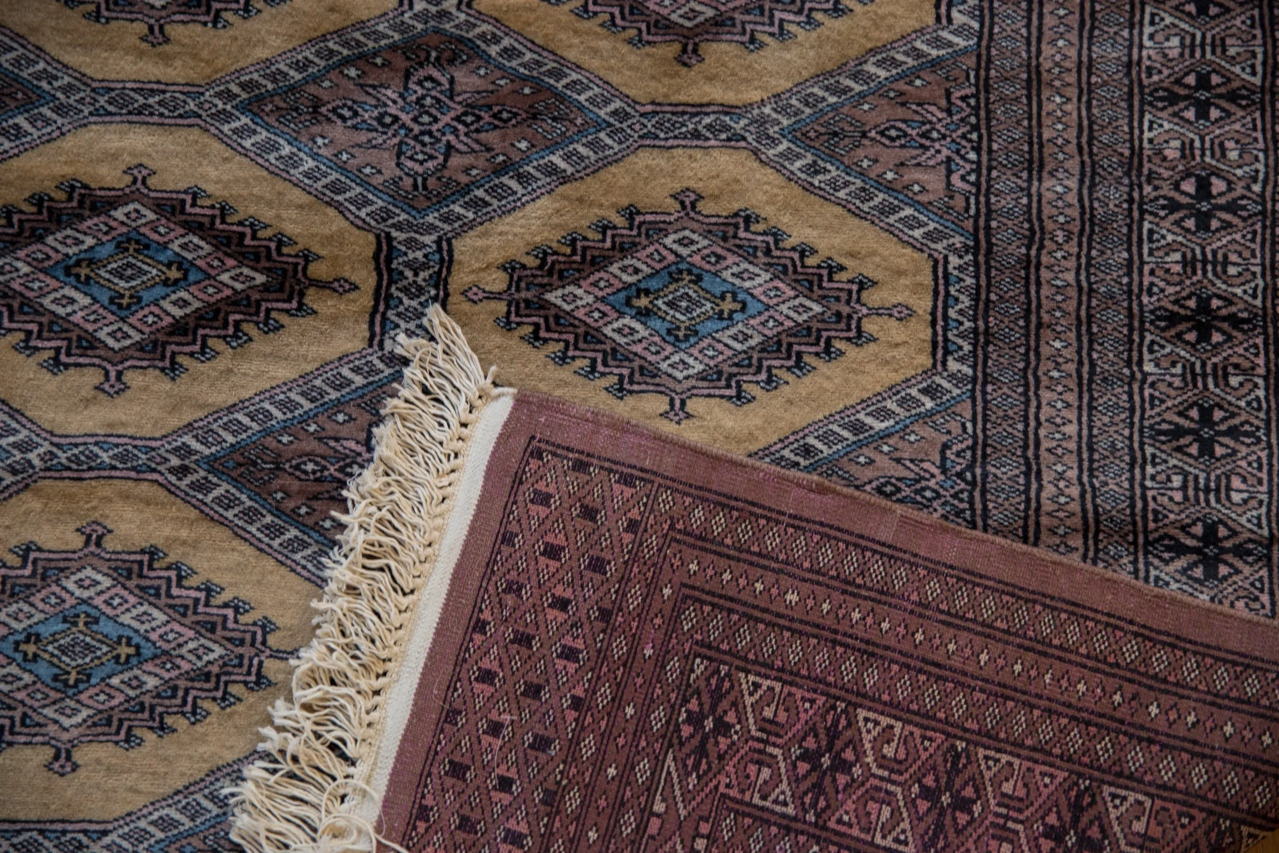 4x6 Vintage Fine Pakistani Turkmen Design Rug