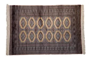4x6 Vintage Fine Pakistani Turkmen Design Rug