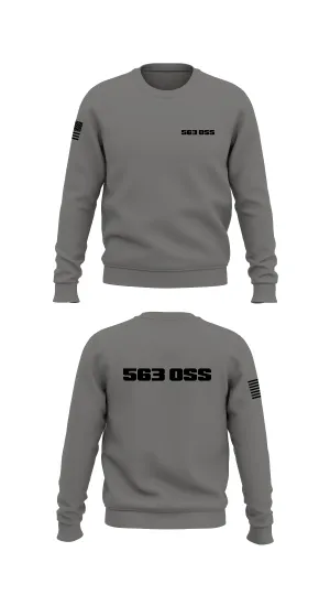 563 OSS Store 1 Core Men's Crewneck Performance Sweatshirt - 92372415347