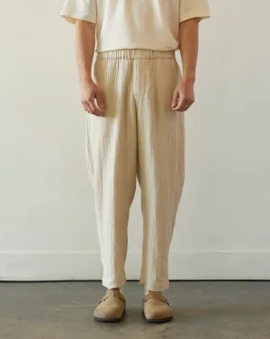 7115 Unisex Gauze Elastic Pull-Up Trouser, Oatmeal