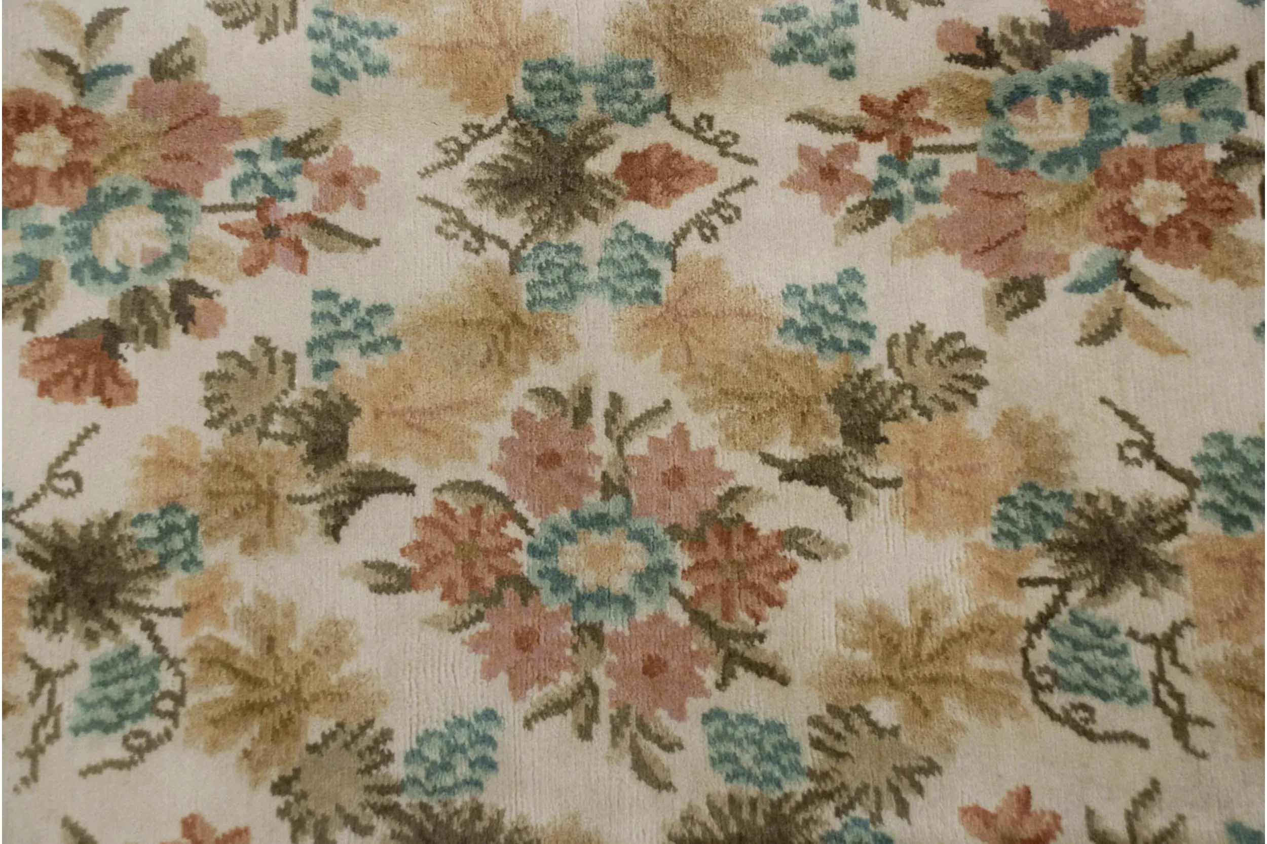 8x10 Vintage Contemporary Indian Savonnerie Design Carpet