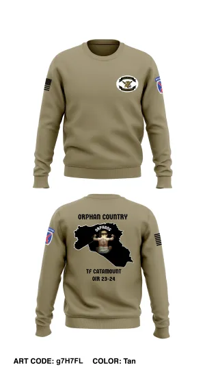 A Co 2-14 3rd Platoon Core Men's Crewneck Performance Sweatshirt - g7H7FL