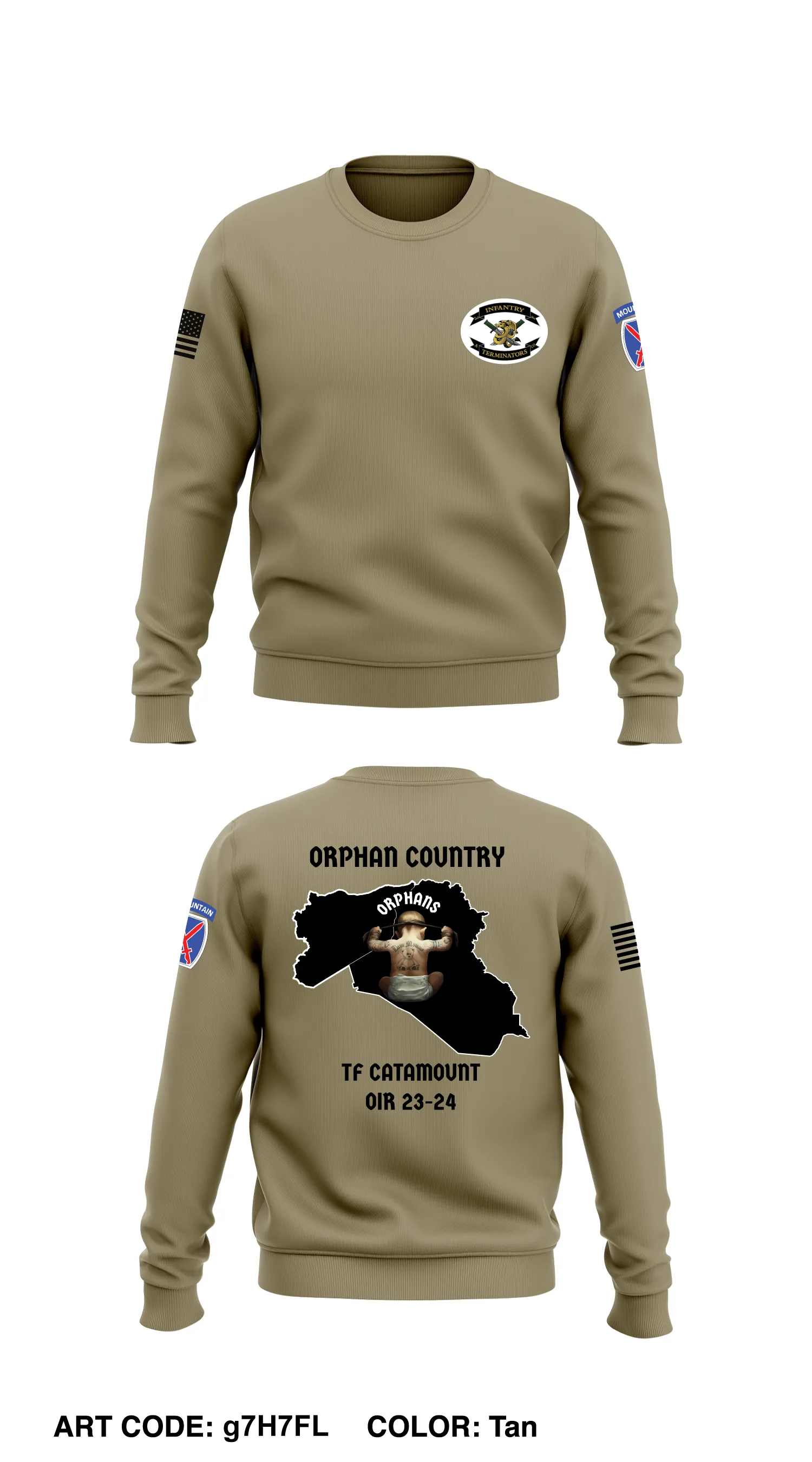 A Co 2-14 3rd Platoon Core Men's Crewneck Performance Sweatshirt - g7H7FL