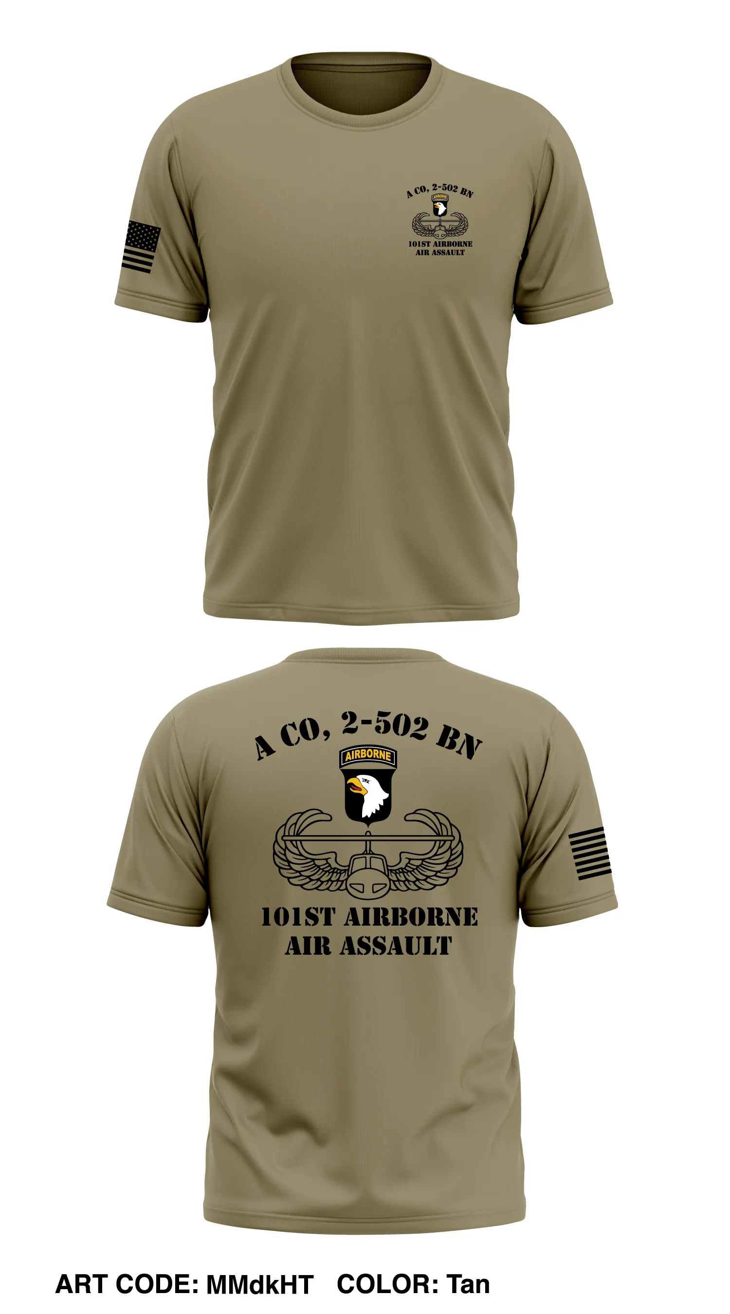 A Co, 2-502 BN, 101st airborne (air assault) Store 1 Core Men's SS Performance Tee - MMdkHT