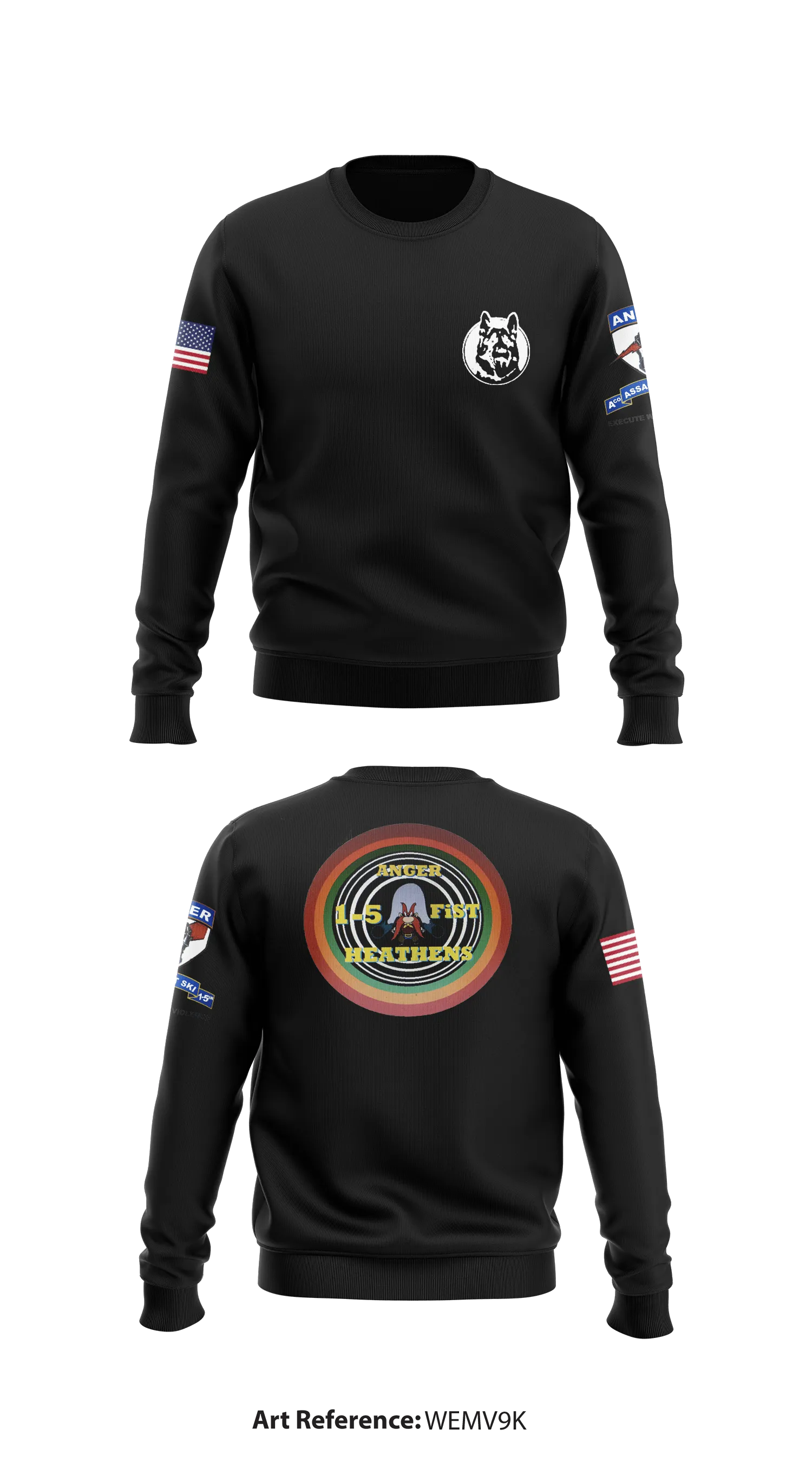 A-Co FiST, 1-5 IN Store 1 Core Men's Crewneck Performance Sweatshirt - wEMV9K