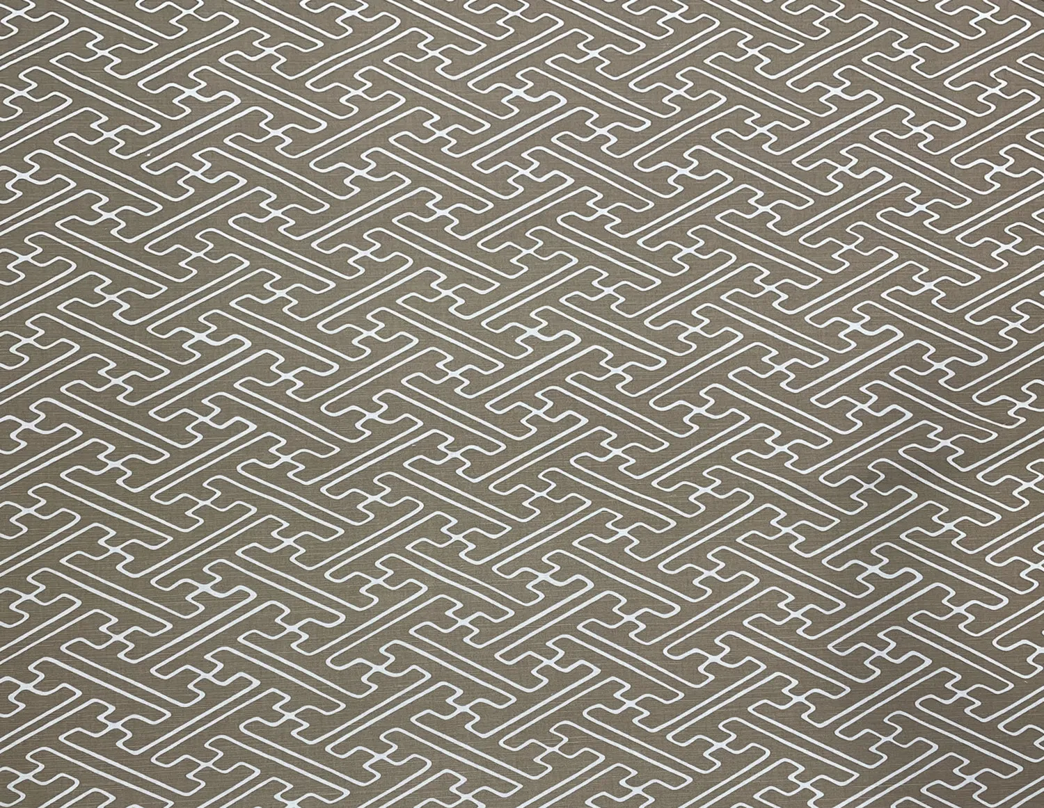 Alan Campbell Fabric: Saya Gata - Custom Camel on Tinted Belgian Linen / Cotton
