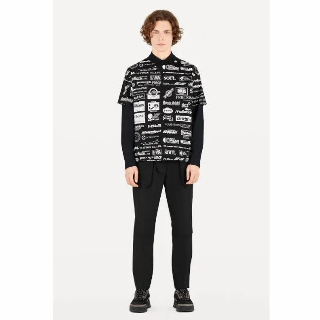Allover Logos Printed T-Shirt