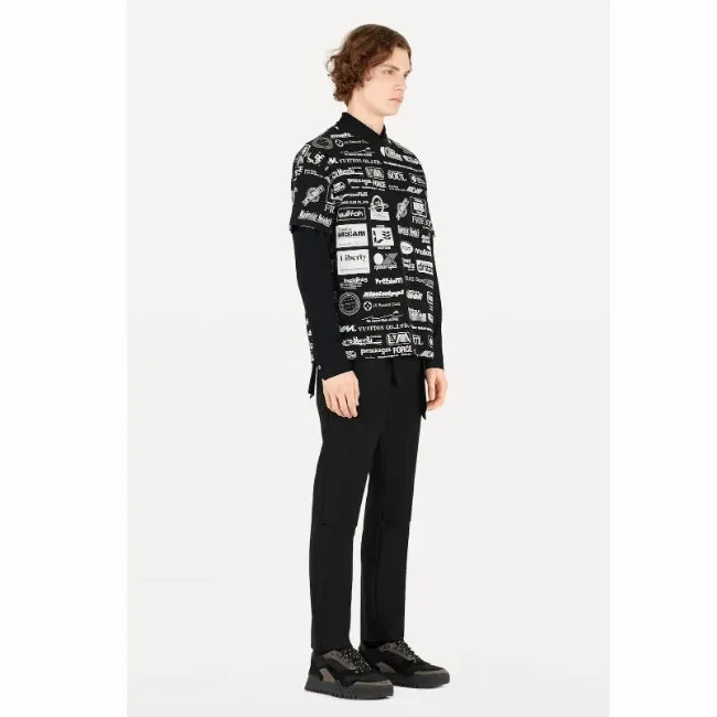 Allover Logos Printed T-Shirt