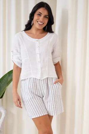 Alto Linen Shirt | White