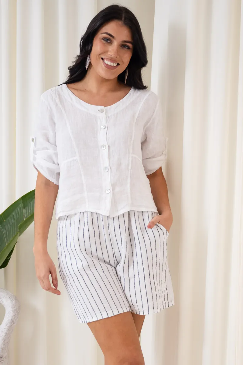 Alto Linen Shirt | White