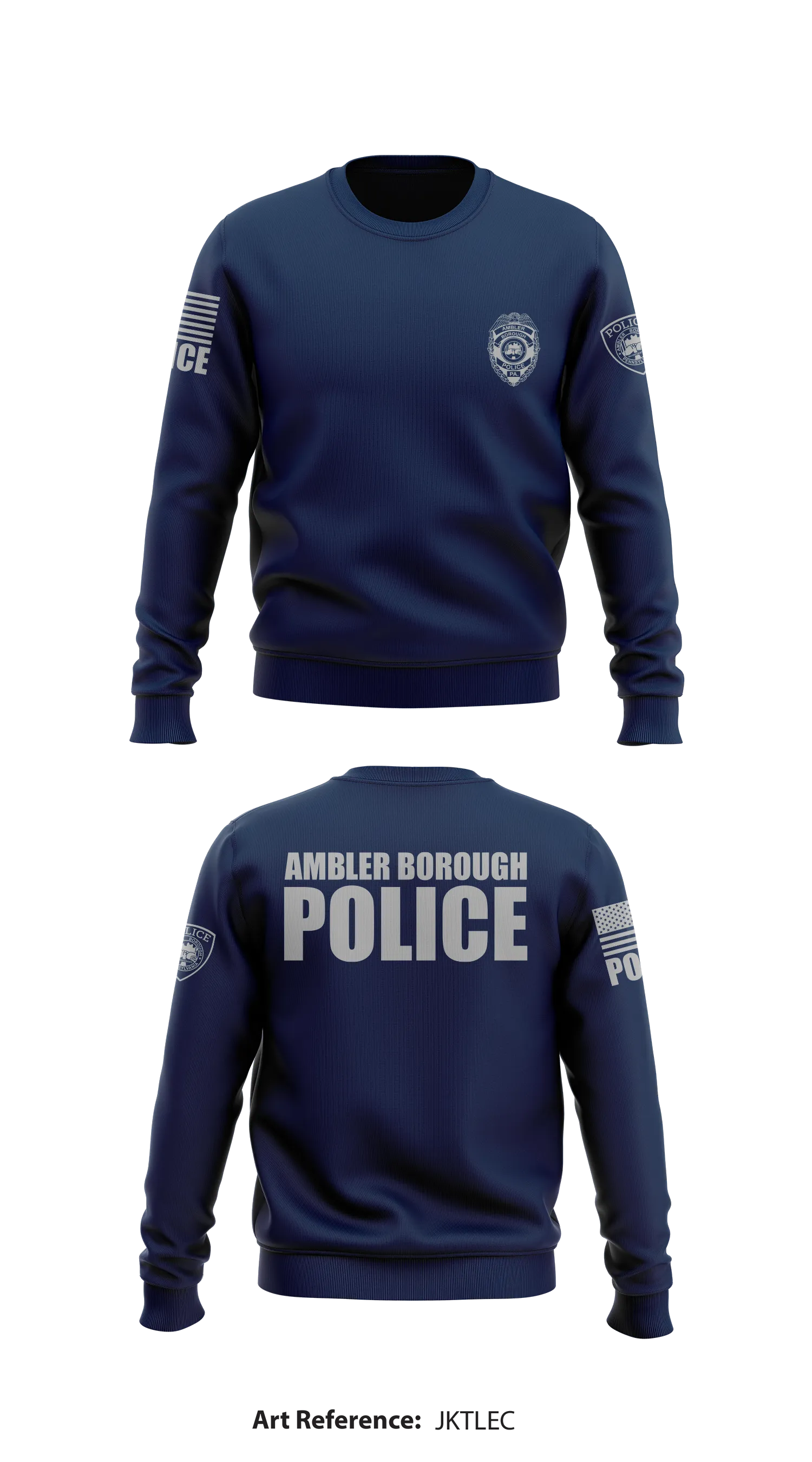 Ambler Borough Police  Store 1 Core Men's Crewneck Performance Sweatshirt - JKTLec