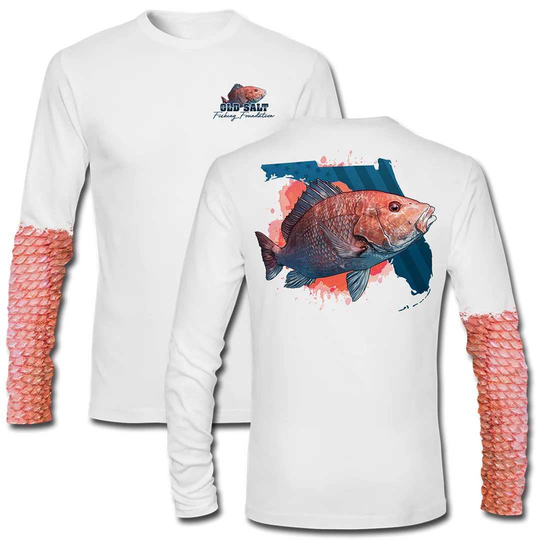 American Red Snapper - Long Sleeve Performance Shirt