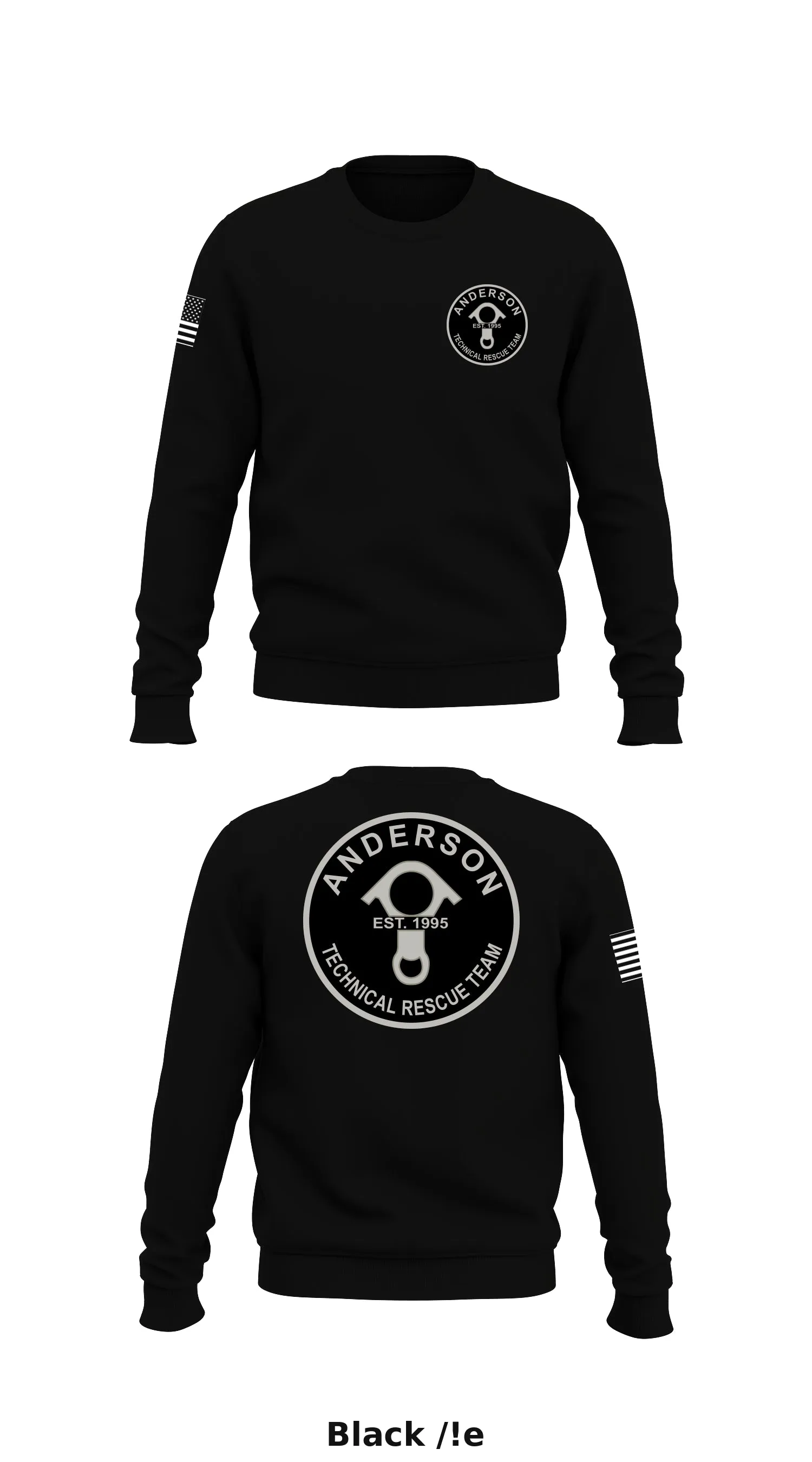 Anderson Technical Rescue Team  Store 1 Core Men's Crewneck Performance Sweatshirt - /!e