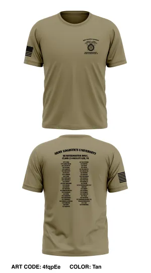 Army Logistics University - Quartermaster BOLC, Class 21-003A FT Lee, VA Store 1  Core Men's SS Performance Tee - 4fqpEe