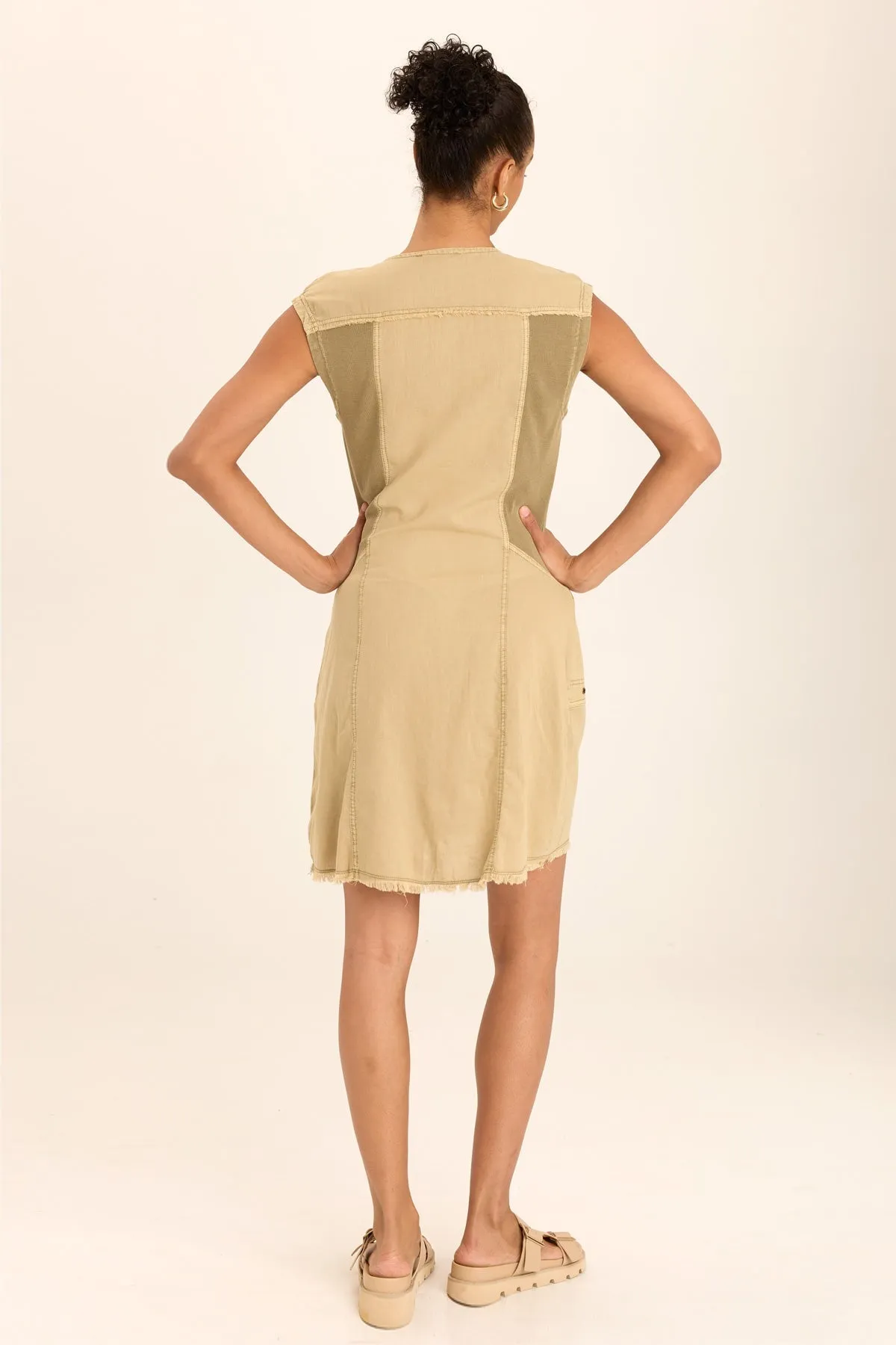 Austen Linen Mini Shirt Dress