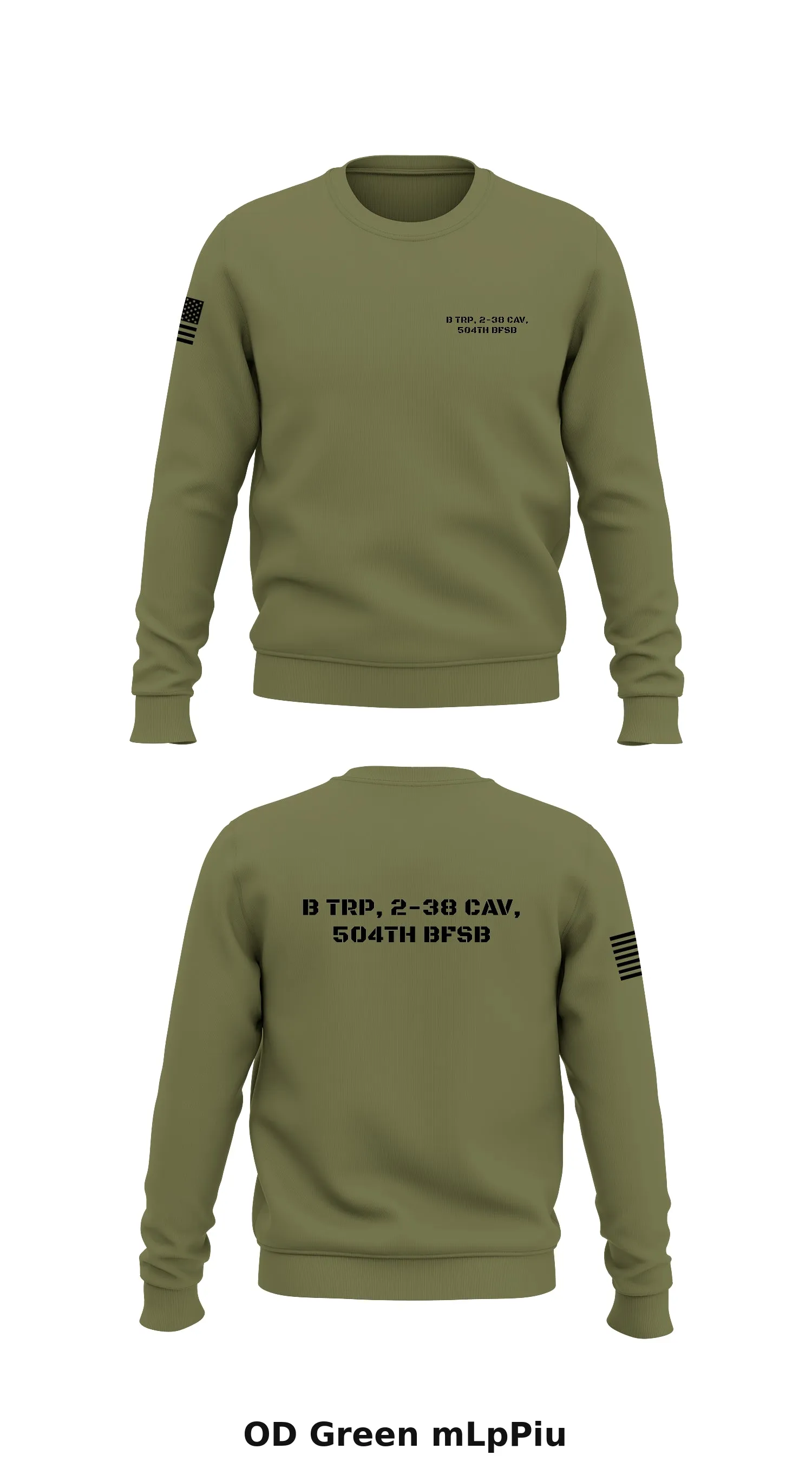 B Trp, 2-38 Cav, 504th BFSB Store 1 Core Men's Crewneck Performance Sweatshirt - mLpPiu