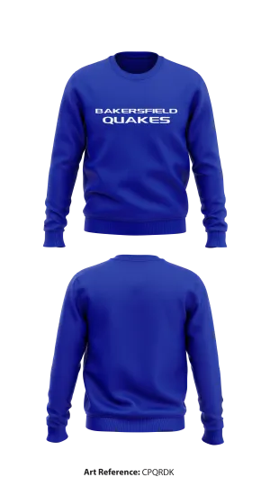 Bakersfield Quakes Core Men's Crewneck Performance Sweatshirt - cpqRdk