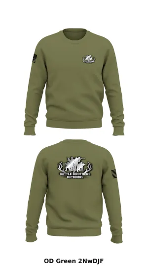 Battle Brothers Outdoors Store 1 Core Men's Crewneck Performance Sweatshirt - 2NwDJF