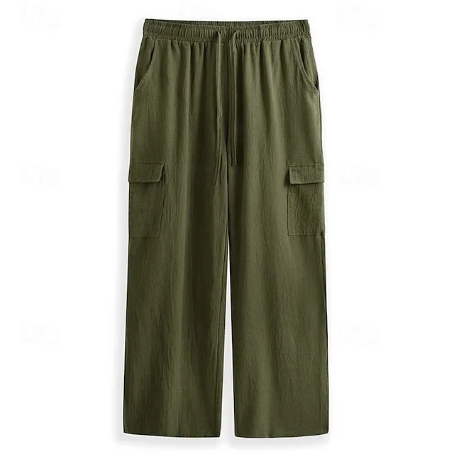 Beach Cargo Practical design Men's Pants Trousers Pants Summer Gauze Pants Super sale