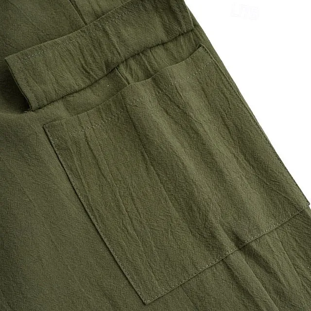 Beach Cargo Practical design Men's Pants Trousers Pants Summer Gauze Pants Super sale