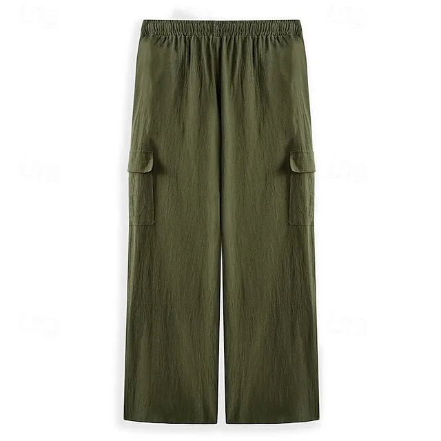 Beach Cargo Practical design Men's Pants Trousers Pants Summer Gauze Pants Super sale