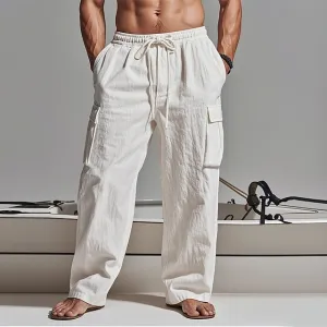 Beach Cargo Practical design Men's Pants Trousers Pants Summer Gauze Pants Super sale