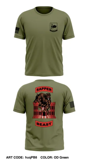 BEAST CO 4/64AR Store 1 Core Men's SS Performance Tee - huqPB8