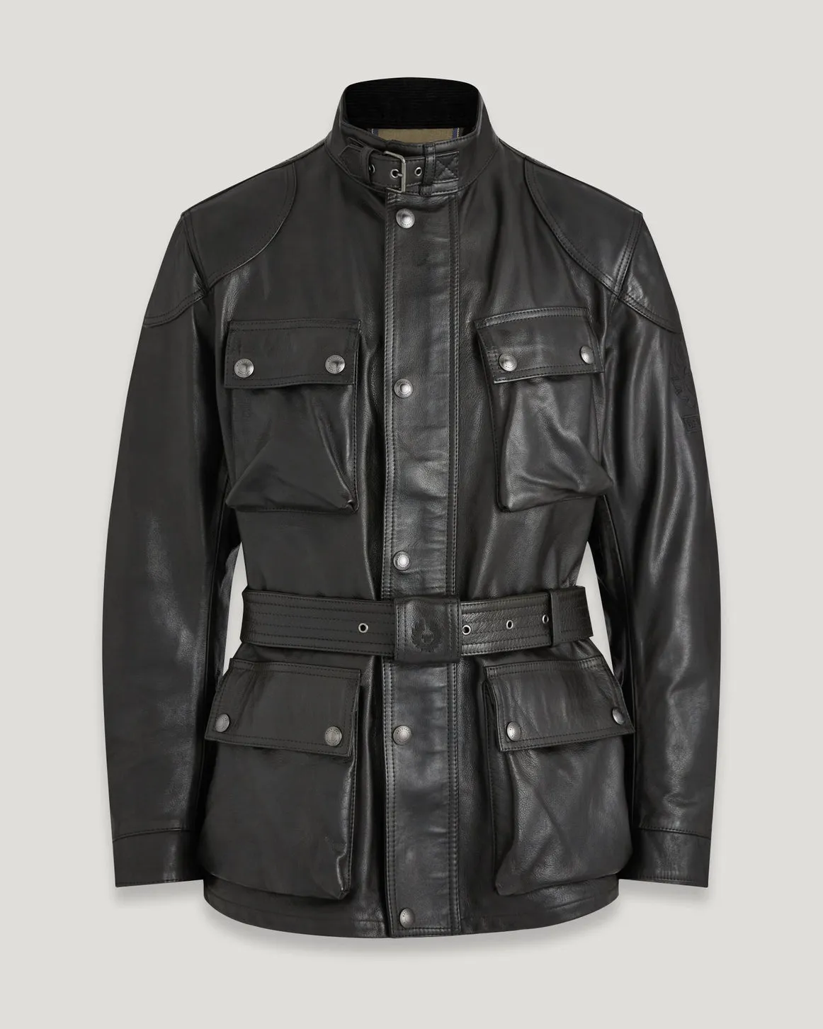 Belstaff Trialmaster Leather Jacket - Antique Black