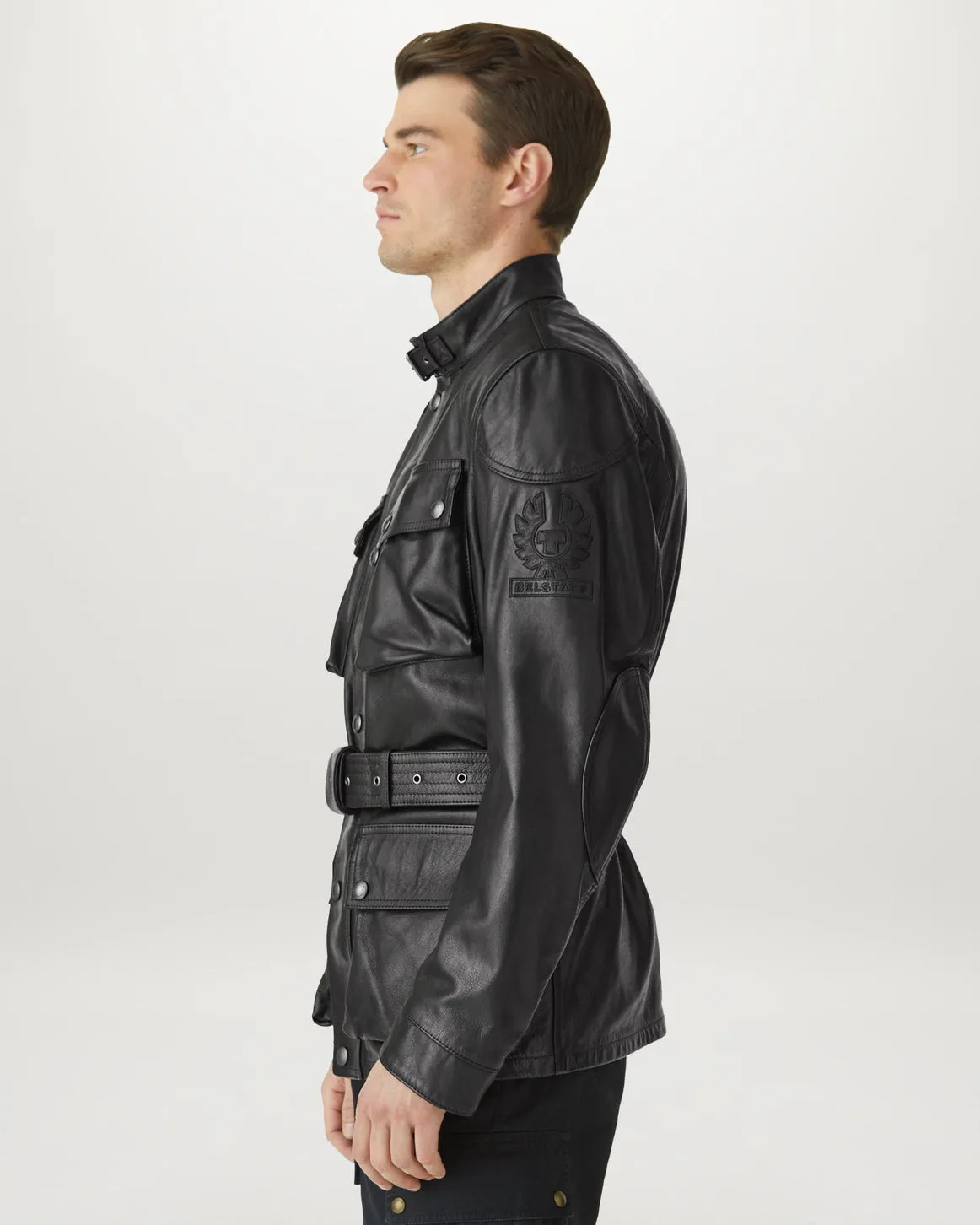 Belstaff Trialmaster Leather Jacket - Antique Black