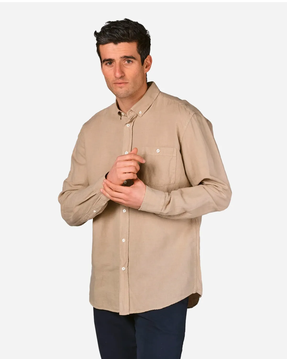 Benjamin Linen Shirt - Sand