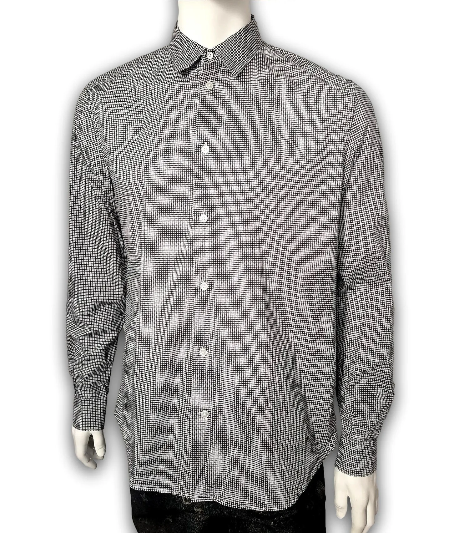 Black and White Geometric Shirt
