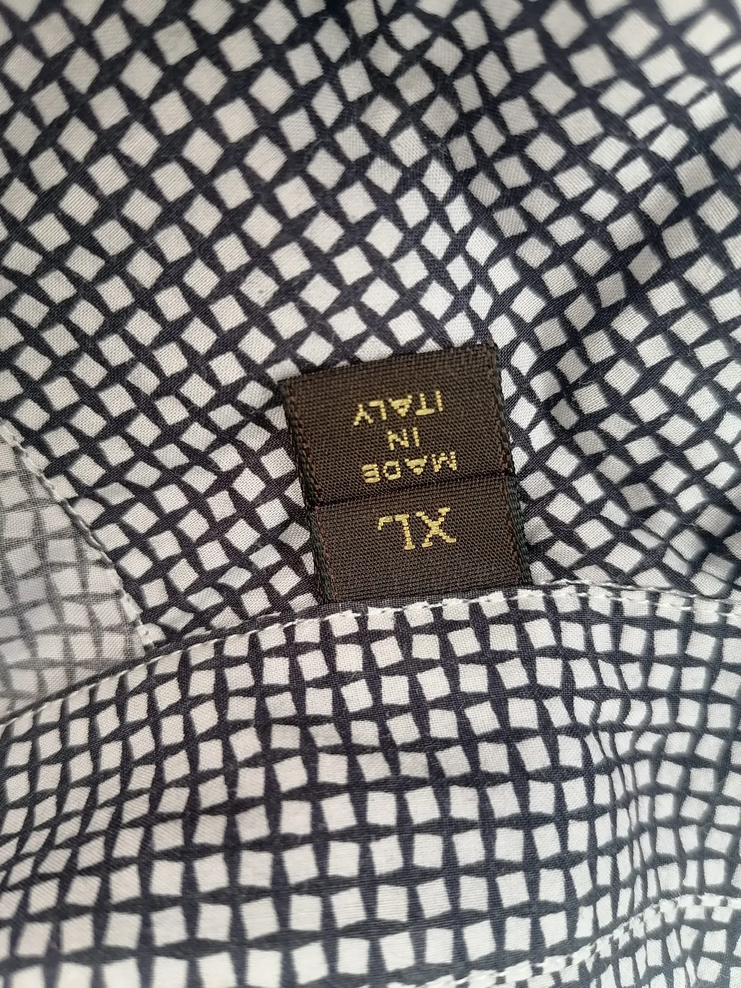Black and White Geometric Shirt