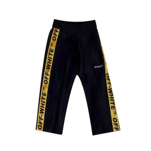 Black Industrial Logo Trousers