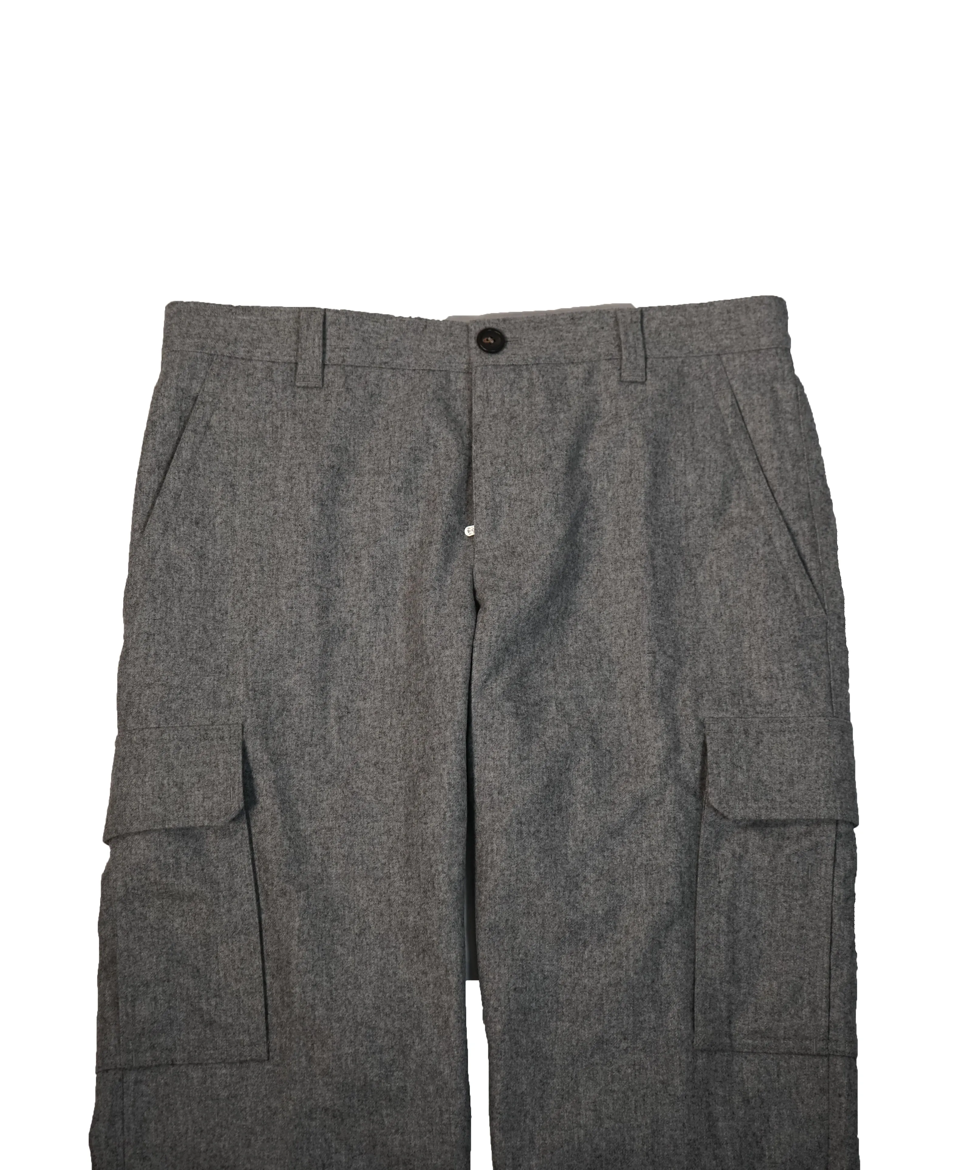 BRUNELLO CUCINELLI - Wool Cargo Dress Pants Gray - 34Wx28.5L