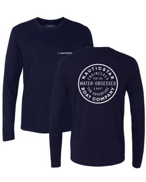 Built for Adventure Men's Long Sleeve T-Shirt - Navy