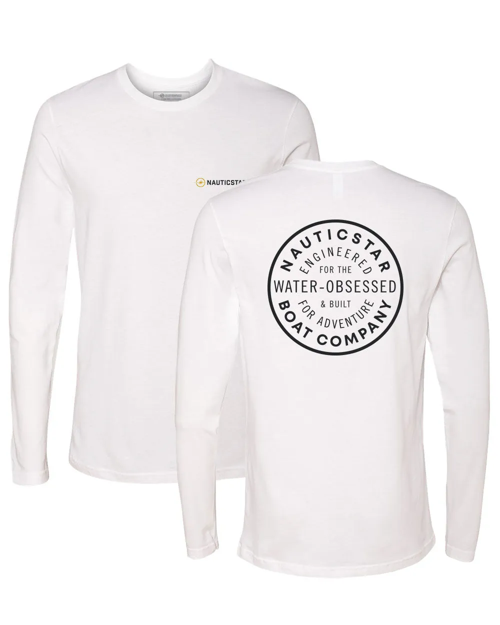 Built for Adventure Men's Long Sleeve T-Shirt - White