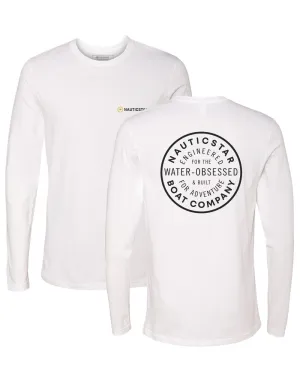 Built for Adventure Men's Long Sleeve T-Shirt - White