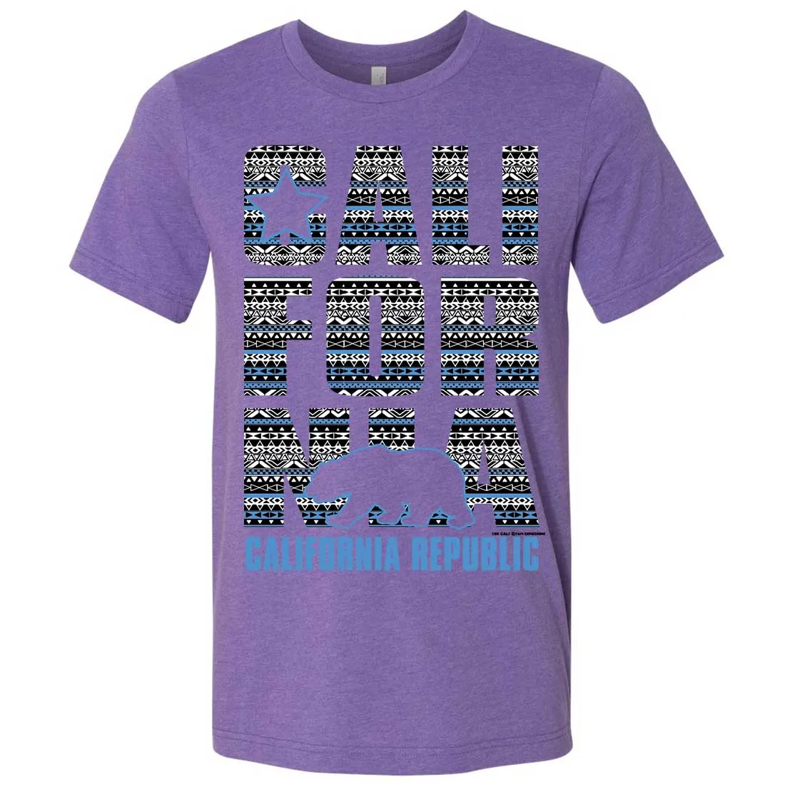 California Republic Tribal Aztec Asst Colors Mens Fitted Tee